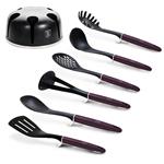 BerlingerHaus Kuchyňské náčiní ve stojanu sada 7 ks Purple Eclipse Collection