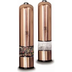 BerlingerHaus Mlýnek na pepř a sůl elektrický Rosegold Metallic Line, 2 ks
