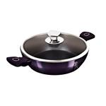 BerlingerHaus Nízky hrniec s mramorovým povrchom a pokrievkou Purple Eclipse Collection, 28 cm
