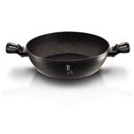 BerlingerHaus Nízky kastról s titánovým povrchom a pokrievkou Black Silver Collection, 28 cm