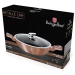 BerlingerHaus Okrúhly pekáč s mramorovým povrchom a vekom Rosegold Metallic Line, 28 cm