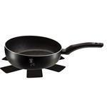 BerlingerHaus Pánev prohazovací s mramorovým povrchem  Black Silver Collection, 26 cm
