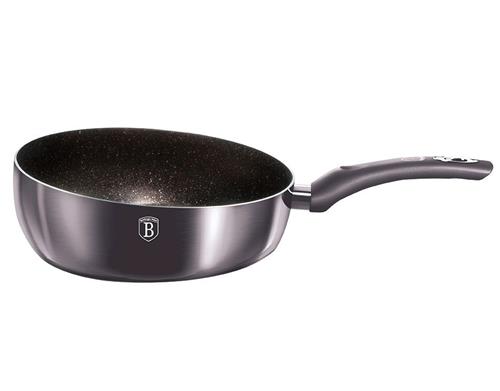 BerlingerHaus Pánev prohazovací s mramorovým povrchem Carbon PRO Line, 26 cm