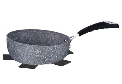 BerlingerHaus Pánev prohazovací s mramorovým povrchem Gray Stone Touch Line, 26 cm