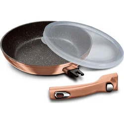 BerlingerHaus Pánev s odnímatelnou rukojetí Rosegold Metallic Line, 28 cm