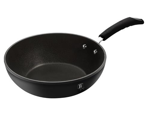 BerlingerHaus Pánev WOK s titanovým povrchem Black Professional Line, 28 cm