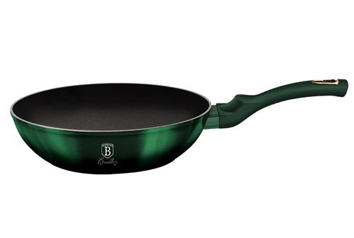 BerlingerHaus Pánev WOK s titanovým povrchem Emerald Collection, 28 cm