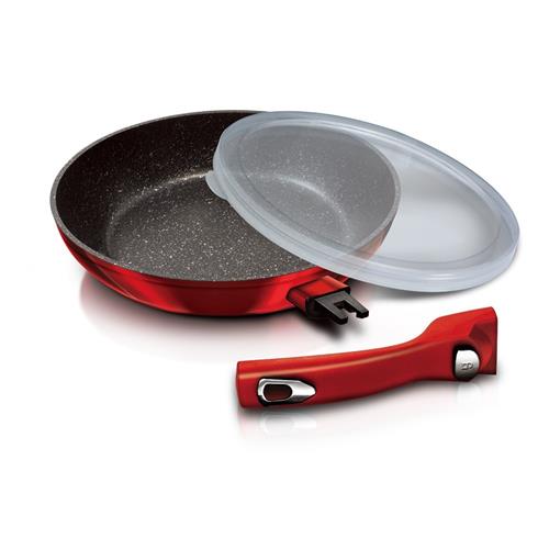 BerlingerHaus Panvica s odnímateľnou rukoväťou Burgundy Metallic Line, 24 cm
