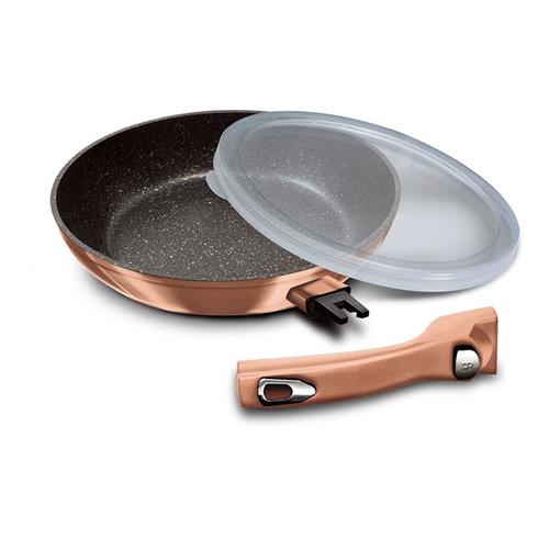 BerlingerHaus Panvica s odnímateľnou rukoväťou Rosegold Metallic Line, 28 cm