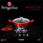 BerlingerHaus Pekáč kulatý a poklicí  Burgundy Metallic Line, 24 cm