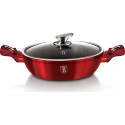 BerlingerHaus Pekáč kulatý a poklicí  Burgundy Metallic Line, 24 cm