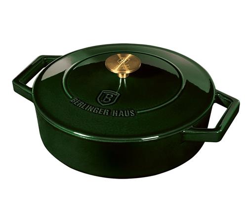 BerlingerHaus Pekáč s poklicí litinový Emerald Collection, 26 cm