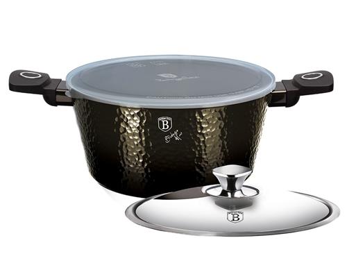 BerlingerHaus Primal Gloss Collection titánový kastról s 2 pokrievkami, 24 cm