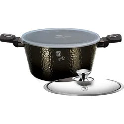 BerlingerHaus Primal Gloss Collection titánový kastról s 2 pokrievkami, 24 cm
