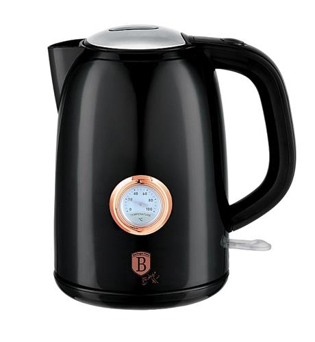 BerlingerHaus Rýchlovarná kanvica s termostatom Black Rose Collection, 1,7 l