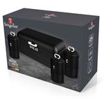 BerlingerHaus Sada 4 boxov na chlieb a potraviny Black Silver Collection
