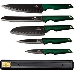 BerlingerHaus Sada 6 nožov Emerald Collection s magnetickým držiakom