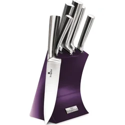 BerlingerHaus Sada nožov v stojane 6 ks nerezová oceľ Royal Purple Metallic Line