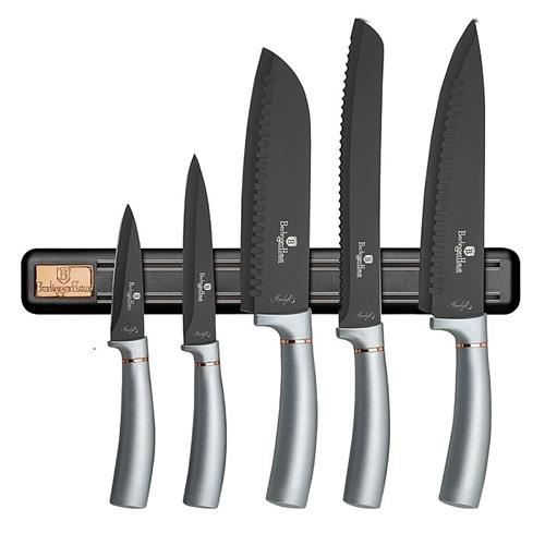 BerlingerHaus Sada nožů s magnetickou lištou Moonlight Edition, 6 ks