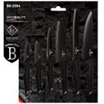 BerlingerHaus Sada nožů s nepřilnavým povrchem Black Professional Line, 6 ks