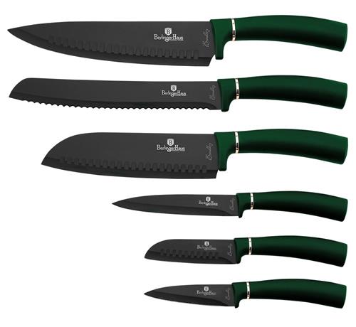 BerlingerHaus Sada nožů s nepřilnavým povrchem Emerald Collection, 6 ks