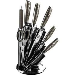 BerlingerHaus Sada nožů ve stojanu 8 ks Carbon PRO Line BlackSmith