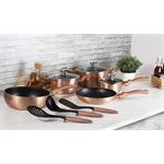 BerlingerHaus Sada riadu s mramorovým povrchom Rosegold Metallic Line, 11 ks