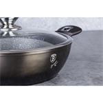 BerlingerHaus Wok panvica s pokrievkou 30 cm Shiny Black Edition
