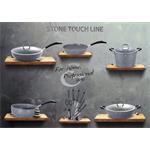 BerlingerHaus WOK s mramorovým povrchom Gray Stone Touch Line, 28 cm