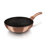 BerlingerHaus WOK s mramorovým povrchom Rosegold Metallic Line, 28 cm
