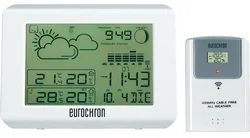 Bezdrátová meteostanice Eurochron EFWS 800, ST 0809, 30 m, bílá