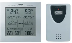 Bezdrátová meteostanice WB 92, KW 9233-2w 8954c23a, 30 m, stříbrná