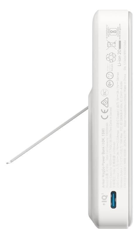 Bezdrátová powerbanka Anker MagGo 10000mAh, 27W bílá