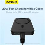 Bezdrátová powerbanka Baseus Magnetic Mini Air 6000mAh, 20W černá