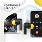 Bezdrátová stereo sluchátka True wireless Hexagon 7, bílo/béžová