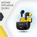 Bezdrátová stereo sluchátka True wireless Hexagon 7, bílo/béžová