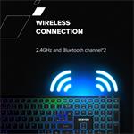 Bezdrôtová klávesnica CANYON HKB-W11 SK/CS RGB sivá