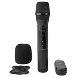 Bezdrôtová mikrofónna súprava NEDIS/ kardioida/ 1000 Ohm/ -95 dB/ ovládanie hlasitosti/ čierna