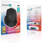 Bezdrôtová myš CONNECT IT Triple SmartSwitch, 2,4 GHz a BT, ČIERNA