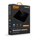 Bezdrôtová nabíjačka Aligator PREMIUM 15W, čierna