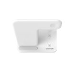 Bezdrôtová nabíjačka CANYON WS-303W,3v1,9V/2A,12V/2A,15/10/7,5/5W výstup, USB-C > USB-A, vrátane. AC adaptér, biela