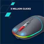 Bezdrôtová optická myš CANYON MW-22, RGB, 800/1200/1600 dpi, 4 tlačidlá, BT + 2,4 GHz, batéria 650 mAh, snehovo biela