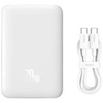 Bezdrôtová powerbanka Baseus Magnetic Mini Air 10000mAh, 20W biela