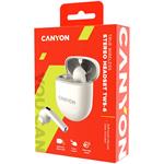 Bezdrôtové slúchadlá CANYON TWS6BE Bluetooth s mikrofónom, béžové