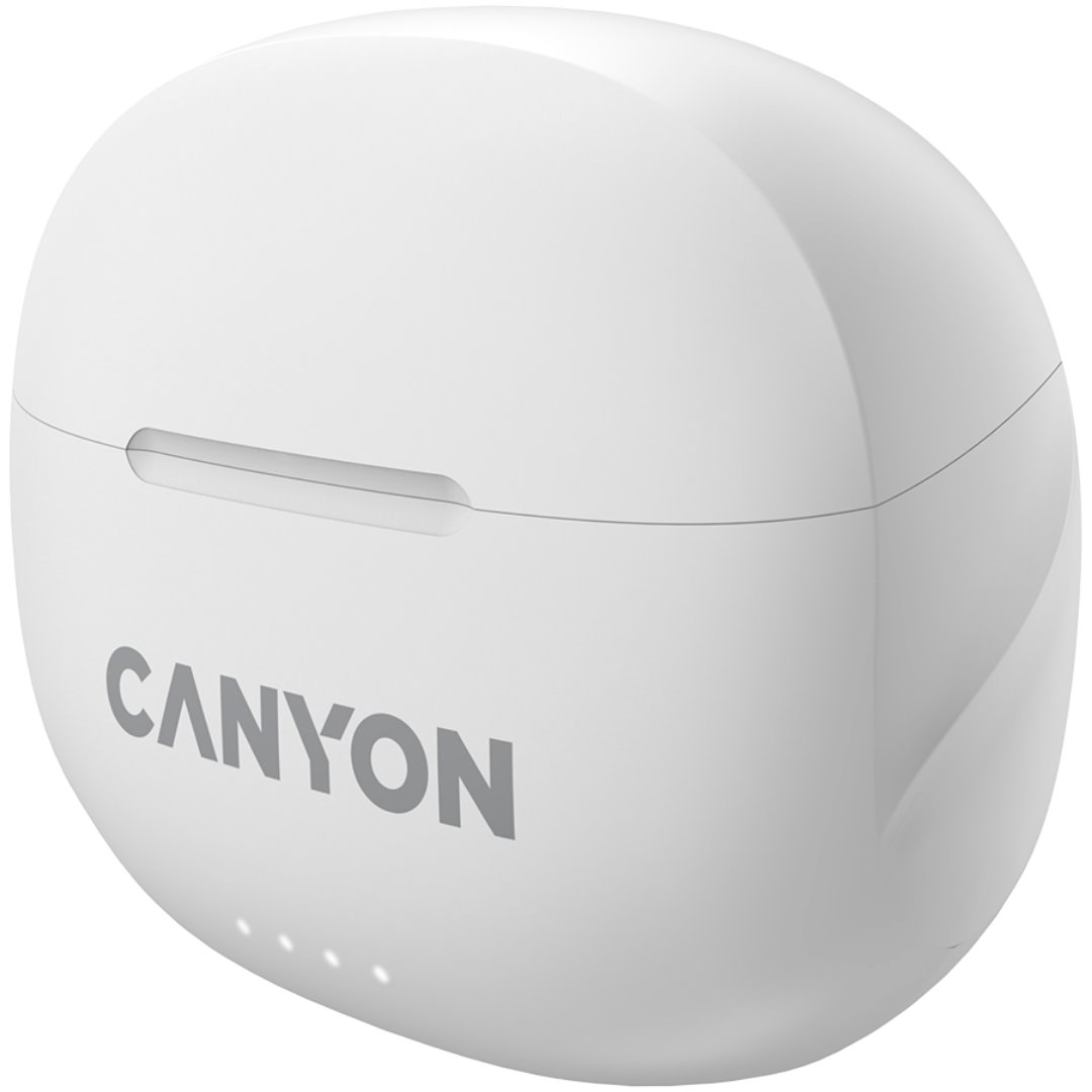 Bezdrôtové slúchadlá CANYON TWS8W Bluetooth s mikrofónom, biele
