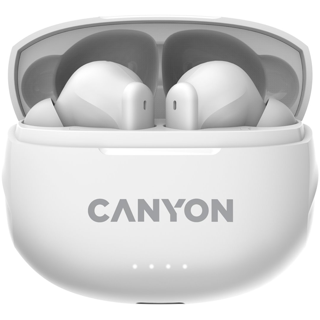 Bezdrôtové slúchadlá CANYON TWS8W Bluetooth s mikrofónom, biele