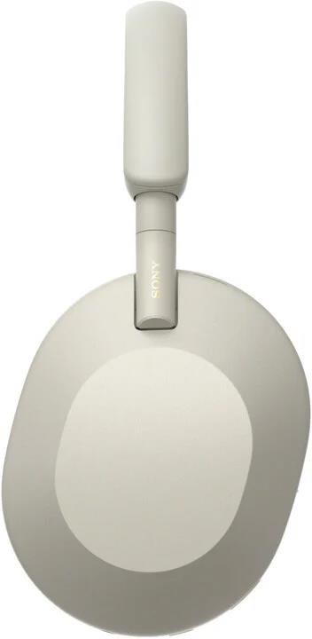 Bezdrôtové slúchadlá Sony WH-1000XM5 strieborné