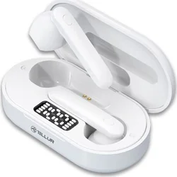 Bezdrôtové stereo slúchadlá Tellur Flip True, biele