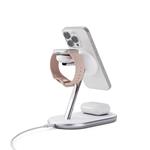 Bezdrôtový nabíjací stojan Epico UltraBase Qi2 3v1 Mag+ EX60 - biely