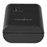 Bezdrôtový zvukový vysielač NEDIS/ Bluetooth 3.0/ až 2 slúchadlá/ 3,5 mm jack/ USB/ čierny